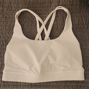White Lululemon Sports Bra, Size 2